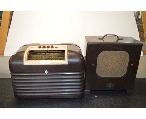 Bush Bakelite Radio, and Centurion baby Cabinet Speaker