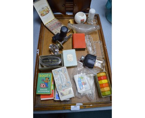 Collectibles Including Playing Cards, Cigars, and Bakelite Napkin Rings, etc.