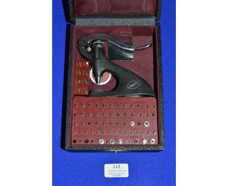 Cased Set of Watch Maker's Staking Tools 