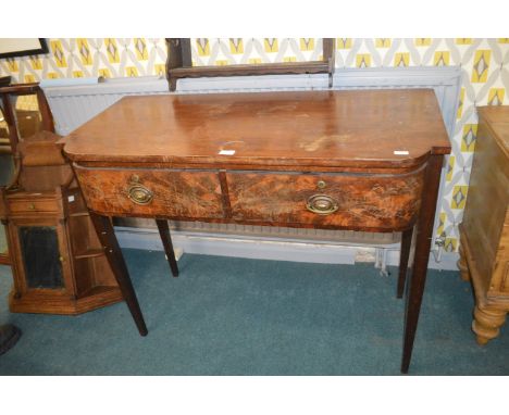 Georgian Breakfront Console Table with Two Drawers 