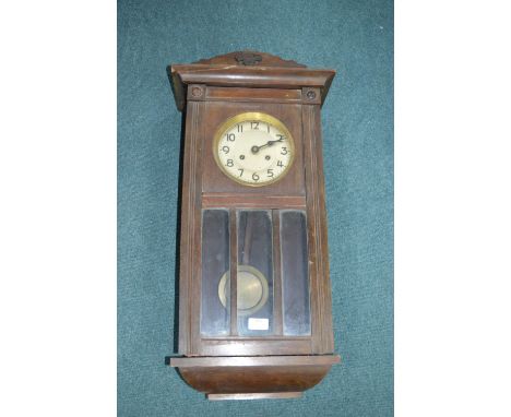 1930’s Oak Cased Wall Clock