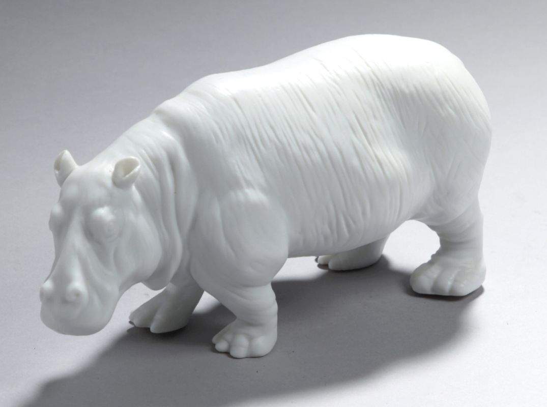 Bisquitporzellan Tierplastik Nilpferd Rosenthal Studio Haus