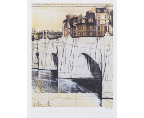 δ Christo &amp; Jeanne Claude (b.1935; 1935-2009)Paris!Offset lithograph printed in colours, 2020, signed and numbered from t
