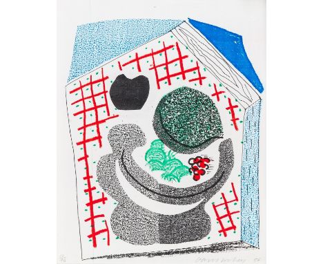 δ David Hockney (b.1937)Bowl of Fruit (MCA Tokyo 299)Hand-made print created on an office colour copy machine, 1986, signed a