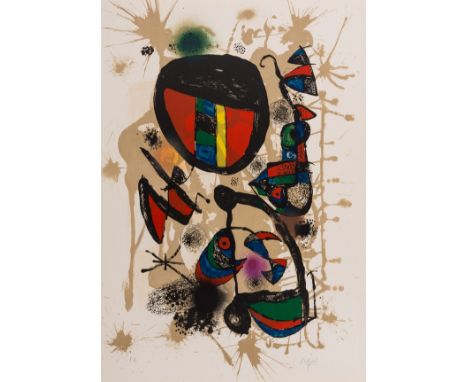 δ Joan Miró (1893-1983)Nid d'Alouettes (Mourlot 1122)Lithograph printed in colours, 1977, signed and inscribed E.A. in pencil
