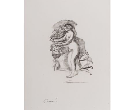 Pierre-Auguste Renoir (1841-1919)Femme au Cap de Vigne (Delteil 44, Stella 44)Lithograph, 1904, the edition was 1000, on wove