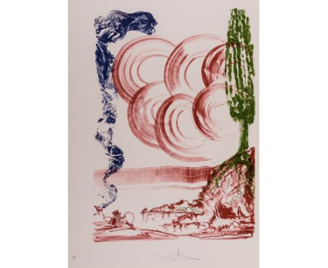 ** δ Salvador Dalí (1904-1989)Colibri (Field 73-5-A)Lithograph printed in colours, 1973, signed and inscribed A.P. in pencil,