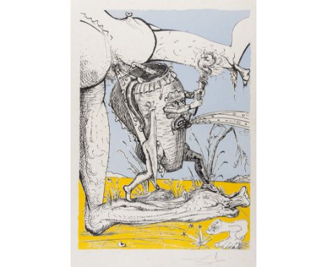 δ Salvador Dalí (1904-1989)From. Les Songes Drólatiques de Pantagruel (Field 73-7-E)Lithograph printed in colours, 1973, sign