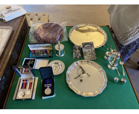 WW2 Veteran Col Phillip Newton collection of his medals and personal items. He was a main driving force for a Suez Medal, he 