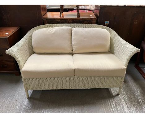 Lloyd Loom wicker two seater sofa