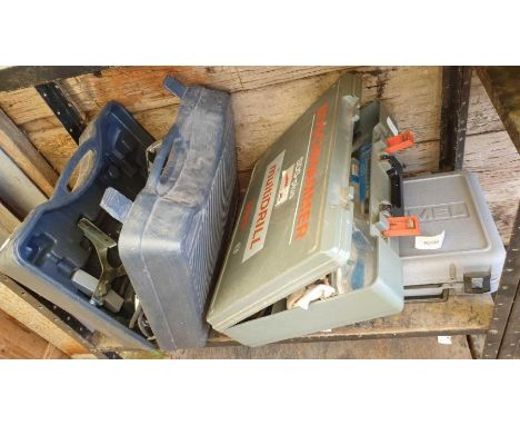 Bosch electric hammer drill, Dremell sander and a Froid ?? router
