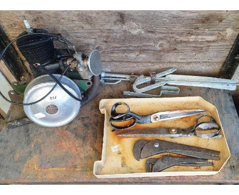 V.E.C The Villiers 2 stroke engine along with shears &amp; other tools