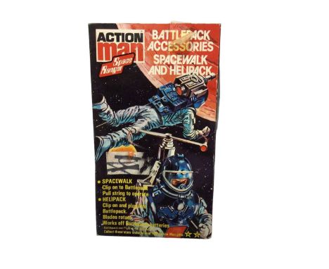 Palitoy Action Man Space Ranger Spacewalk and Helipack, boxed with original internal packing No.34288 (1)