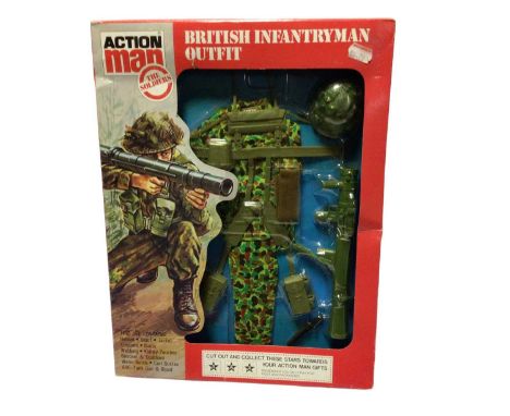 Palitoy Action Man (1980's) Luftwaffe Pilot &amp; British Infantryman Outfit, boxed (2)