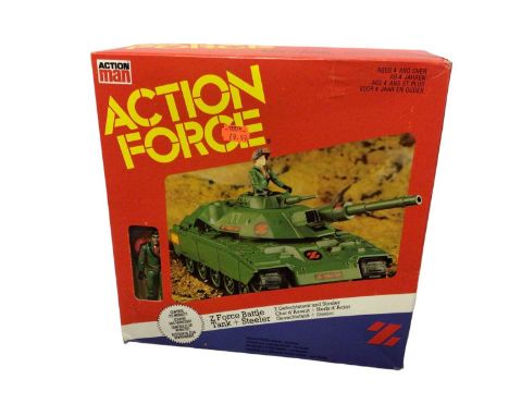 Palitoy Action Man Action Force Z Force Battle Tank &amp; Steeler, boxed with original internal packaging (1)