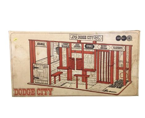 Marx Toys Dodge City Stables construction kit, boxed No.7442 (1)