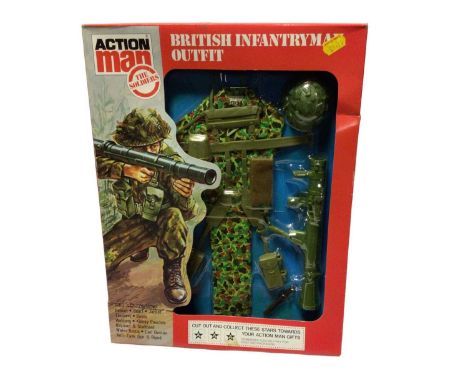 Palitoy Action Man (1980's) Luftwaffe Pilot &amp; British Infantryman Outfit, boxed (2)