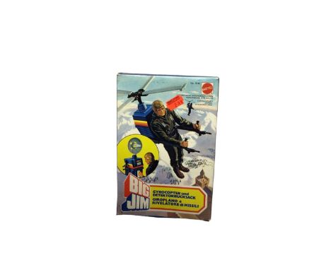 Mattel Big Jim Gyrocopter &amp; detection Backpack, with stickers &amp; instruction sheet, boxed No.5140