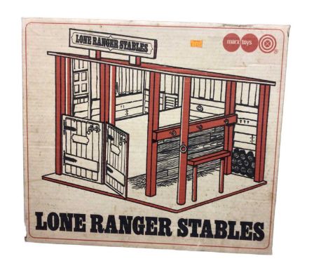 Marx Toys Lone Ranger Stables construction kit, boxed (nibbled to one corner) no. 7440 (1)