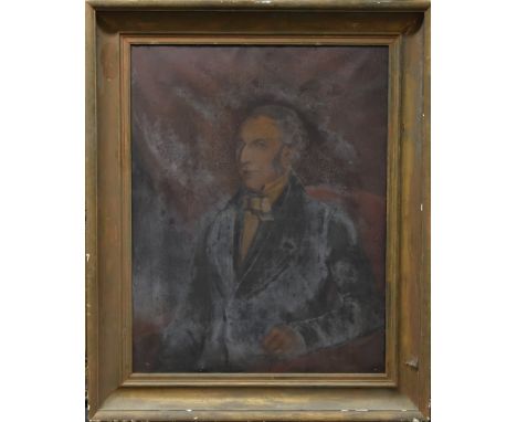 English School (early 19th century)Portrait of a Gentleman, half-length, wearing black coat, white waistcoat, bow tie and shi