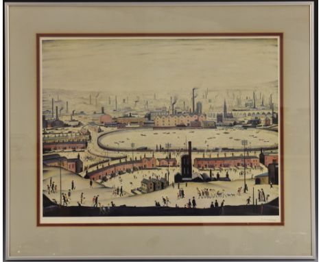 Laurence Stephen Lowry R.A., (British, 1887 - 1986), after and by, The Pond, signed in pencil, Fine Art Trade Guild blindstam