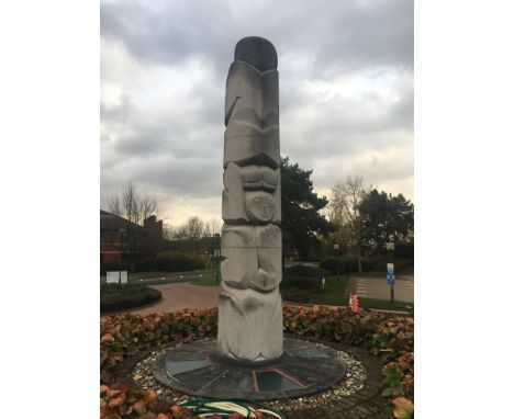 Statuary: ▲ David Wynne  The Breath of Life Commissioned 1962 Nabresina Marble 490cm high, base of column 100cm diameter  Wit