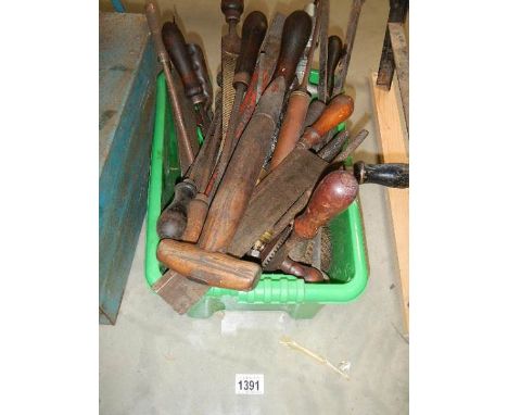 A box of old tools.