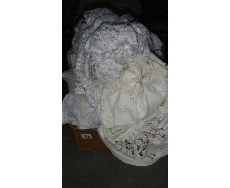 A quantity of net curtains etc.,
