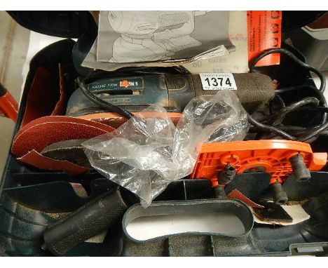 A Black and Decker sander.