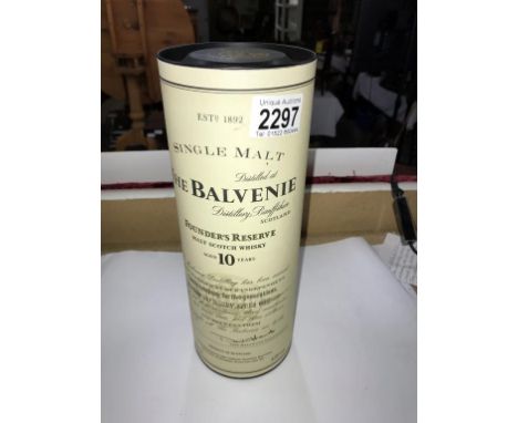 A boxed bottle of Balvenie 20 year Scotch whisky.