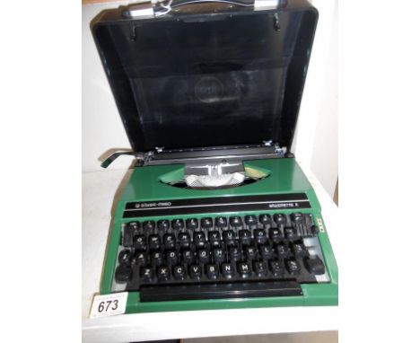 A vintage Silver Reed Silverette II typewriter