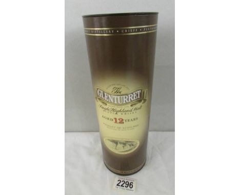 A boxed bottle of Glenturret 12 year Scotch whisky.