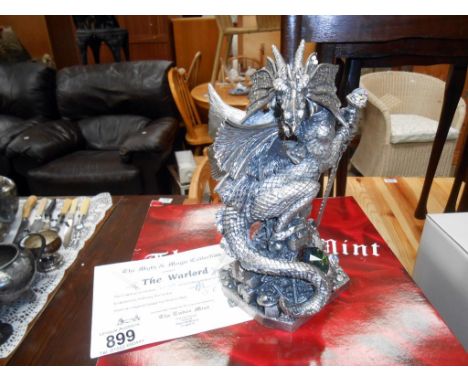 A Boxed Tudor Mint Myth &amp; Magic limited edition figure, The Warlord, 1230/2500.