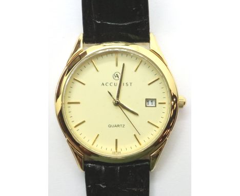 Accurist: gents quartz wristwatch, working at lotting. P&amp;P Group 1 (£14+VAT for the first lot and £1+VAT for subsequent l