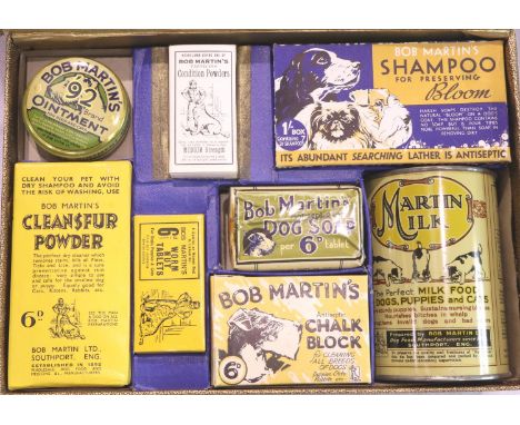 1930s travelling salesman, Bob Martin product display kit, complete. P&amp;P Group 3 (£25+VAT for the first lot and £5+VAT fo