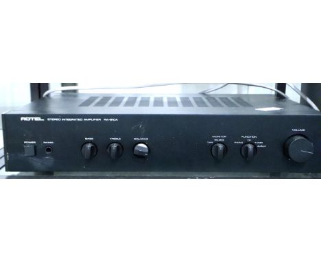 Rotel stereo integrated amplifier, RA-810A. All electrical items in this lot have been PAT tested for safety and have passed.