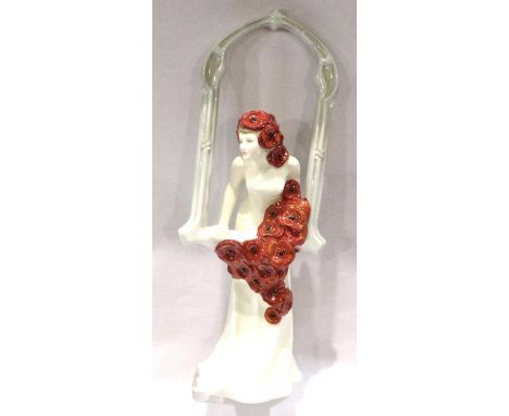 Boxed Royal Doulton limited edition figurine, Autumn Harvest 68/250, H: 30 cm. No cracks, chips or visible restoration. P&amp