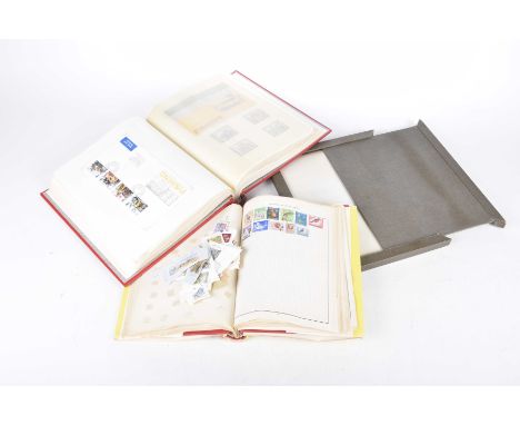 A collection of various stamp albums and loose stampsTo include examples from South Africa, Great Britain, Japan, Italy, Dani