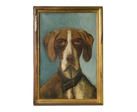 E. Pataud (French, late 19th century) Portrait study of a dogsigned 'E. Patoud.' and dated 1881 (lower right)oil on canvas40 