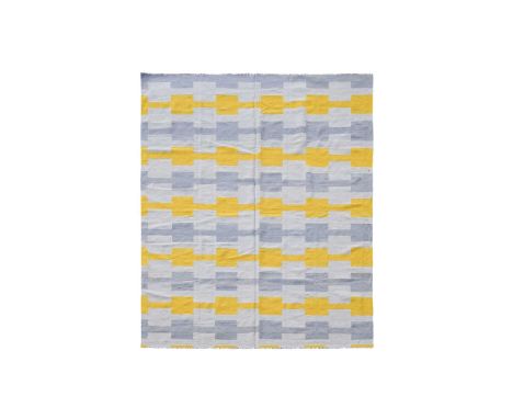 A Scandinavian style flat weave carpet, of recent manufacture, 310 x 249cm