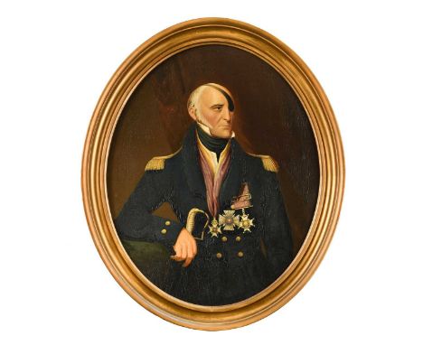 English School (19th century) Portrait of Admiral Sir Nesbit Josiah Willoughby (1777-1849)oil on canvas laid on board48 x 38.