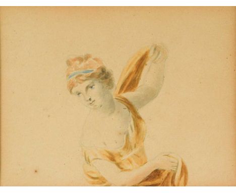 English School (18th-19th century) A neo-classical figure study, traditionally attributed to John Constablepencil and waterco