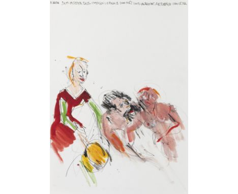 Konvolut: 6 Grafiken und Arbeiten auf PapierVersch., o. R.Von Martin Lersch, André Thomkins, Richard Schur, Gegor Schneider, 