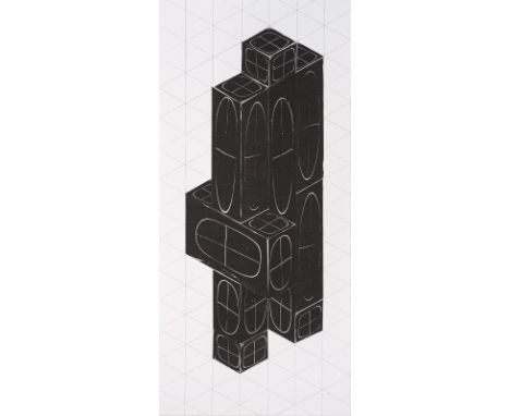 Bayrle, ThomasBerlin, geboren 1937Mappenformat: 61,5 x 28,7 x 0,5 cm"Atommann", 1987/2022. Folge von fünf Offsetlithografien 