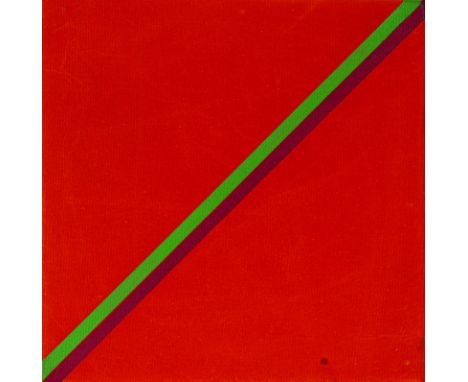 Hsiao, ChinShanghai, 193525,5 x 25,5 x5 cm, o. R."Duo - B", 1969. Tempera auf farbigem Stoff, auf Hartfaserplatte und Holz au