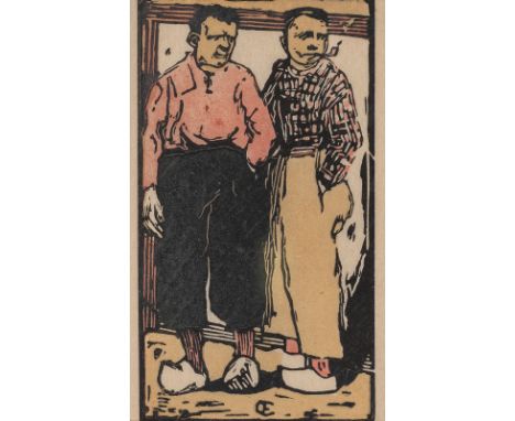 Orlik, EmilPrag, 1870 - Berlin, 1932VCersch., R.5 Bl., Ohne Titel, um 1920. Ein Farbholzschnitt und vier Holzschnitte auf Pap