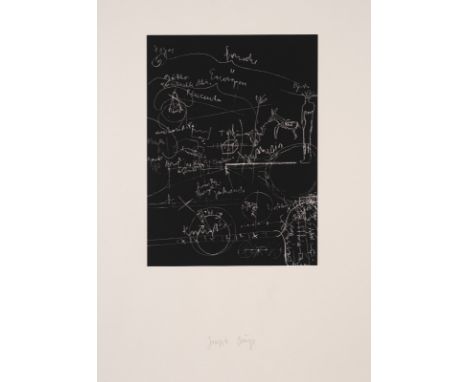Beuys, JosephKleve, 1921 -  Düsseldorf, 1985Blattgröße:  85,5 x 60,7 cm; 37 x 27 cm, R."Tafel III", 1980. Offsetlithografie a