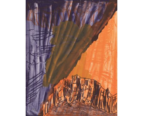 Kirkeby, PerKopenhagen, 1938 - 2018Je 50 x 40 cm, o. R."Untergang", 1997. Folge von drei Farbserigraphien auf Bütten. Alle in