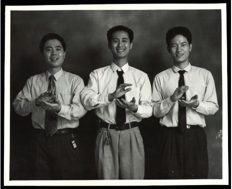 Konvolut: 7 Fotografien und fotografische Arbeiten von asiatischen KünstlernVersch., o. R.7 Bl.: Verschiedene Künstler u. a. 