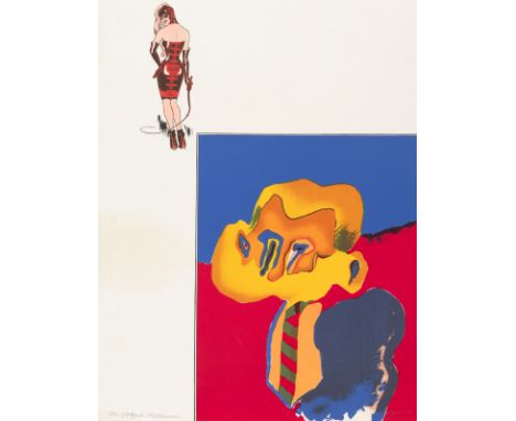 Jones, AllenSouthhampton, geboren 193764 x 48 cm, o. R.Ohne Titel, 1971. Farbserigraphie auf Bütten aus der Folge "Album". In